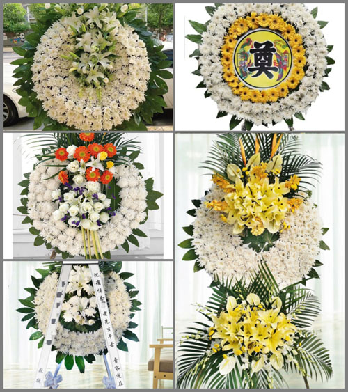 广东揭阳市普宁市洪阳镇坵塘村花圈速递
